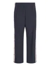 Golden Goose Side Buttons Trousers In Blue