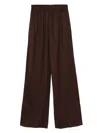 Golden Goose Wide-leg Trousers With Relaxed Fit In Brown