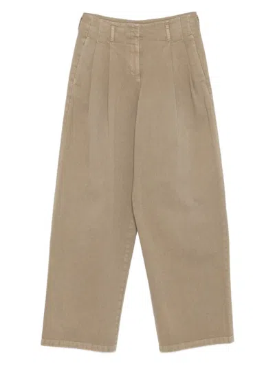 Golden Goose Trousers In Brown
