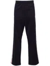 Golden Goose Wide Leg Sweatpant In Dark Blue/papyrus