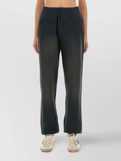 Golden Goose Trousers Featuring Elastic Waistband And Pockets In Black