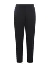 Golden Goose Black Doro Star Collection Jogging Pants With Tone-on-tone Star On The Front