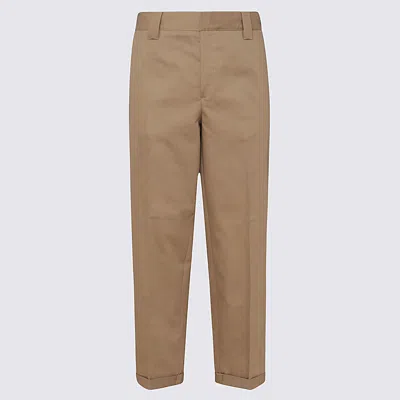 Golden Goose Trousers Khaki Beige In Brown