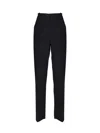 Golden Goose Deluxe Brand Viscose And Wool Crepe Relaxed Pants In Polar Night