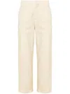 Golden Goose Canvas Straight-leg Trousers In Black