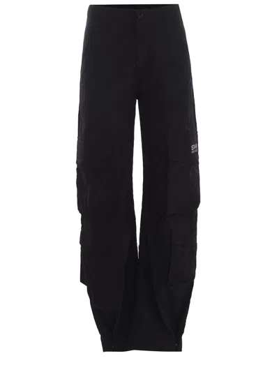 Golden Goose Trousers  "star" In Black