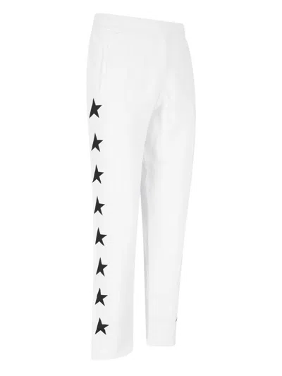 Golden Goose Trousers In White
