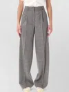 Golden Goose Grey Prince-of-wales Oversize Trousers In Gray