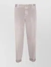 Golden Goose Trousers With Rolled Cuffs And Pockets In Gray
