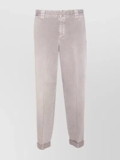 GOLDEN GOOSE TROUSERS WITH ROLLED CUFFS AND POCKETS