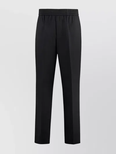 Golden Goose Trousers Wool Elastic Waistband In Black