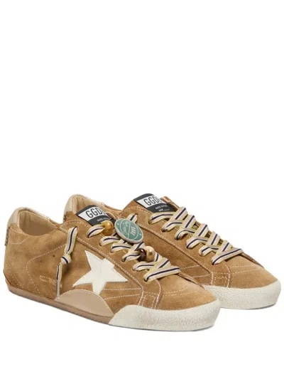 Golden Goose True-star Suede Leather Sneakers In Brown