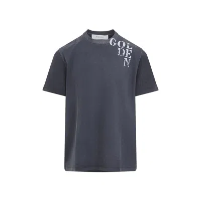 Golden Goose T-shirt Regular In Blue