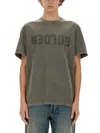 Golden Goose Golden Regular T-shirt Men In Gray