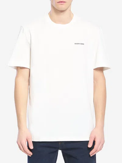 Golden Goose Cotton Jersey Tshirt In White