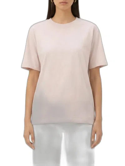 Golden Goose Tshirt With Logo In Pink