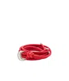 Golden Goose Nappa Leather Tubular Belt In Red