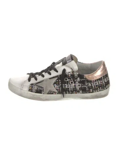 Pre-owned Golden Goose Tweed Printed Sneakers In Multi