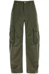 Golden Goose Twill Cargo Pants In Italian In Ivy Green (green)