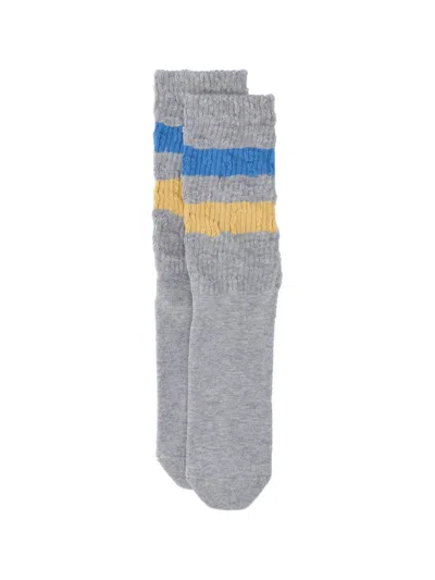 GOLDEN GOOSE TWO-TONE STRIPE DETAIL SOCKS