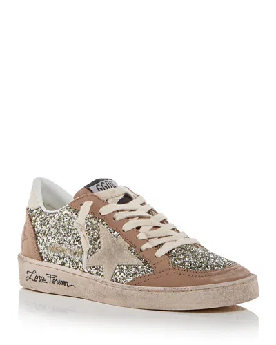 GOLDEN GOOSE UNISEX BALL STAR EMBELLISHED LOW TOP SNEAKERS