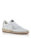 Golden Goose Unisex Ball Star Embellished Low Top Sneakers In White/silver