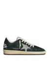 Golden Goose Ball Star Sneakers In Magical Forest/white/silver