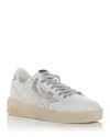 Golden Goose Ball Star 2 Sneakers In White/silver