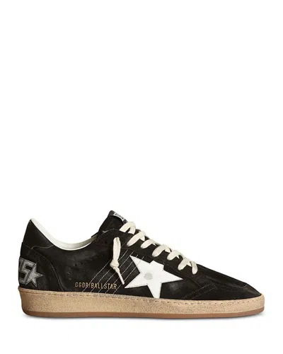 Golden Goose Unisex Ballstar Suede Sneakers In Black