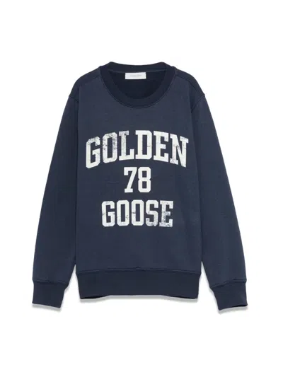 Golden Goose Unisex Crewneck Sweatshirt Regular In Blue