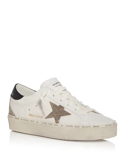 Golden Goose Unisex Hi Star Low Top Sneakers In White/biege