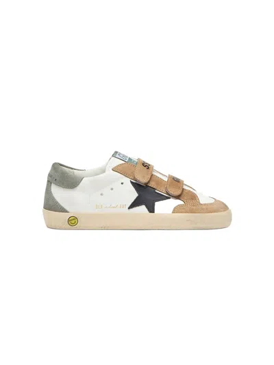 Golden Goose Unisex Mini Sneakers With Logo In White