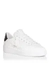 Golden Goose Mens Silver Com Pure Star Bio Logo-print Faux-leather Low-top Trainers In White/black