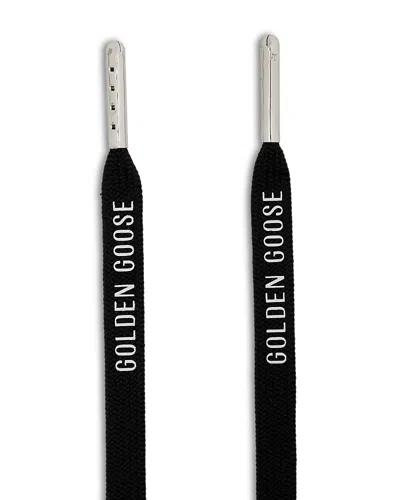 Golden Goose Unisex Shoe Laces Kit In Blacksilve