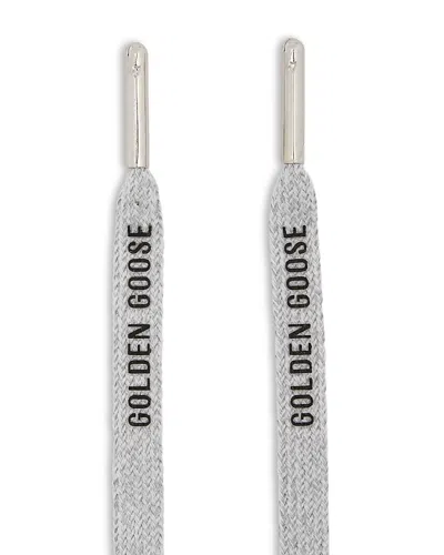 Golden Goose Unisex Shoe Laces Kit In Ice/black/