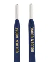 Golden Goose Unisex Shoe Laces Kit In Nay Blue/gold
