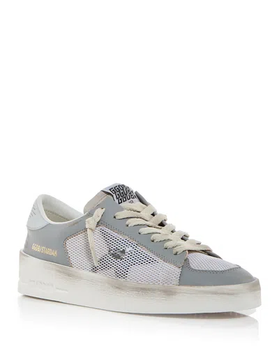 Golden Goose Unisex Stardan Low Top Sneakers In White/grey