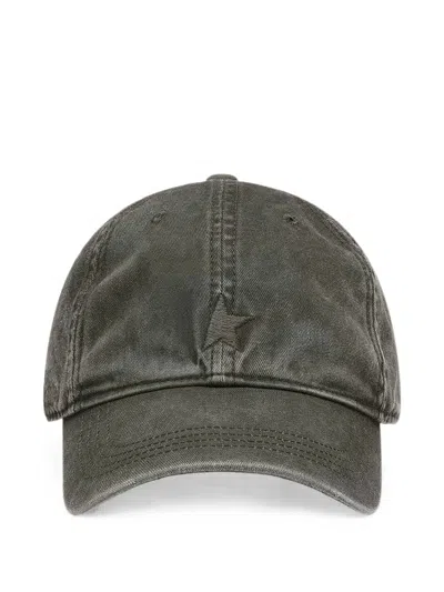 Golden Goose Unisex Star-embroidered Cotton Mini Moorfl Hat With Metal Adjuster In Verde