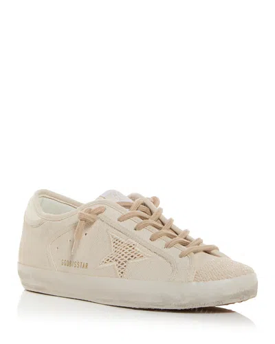 Golden Goose Unisex Super-star Low Top Sneakers In Gray