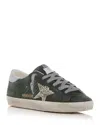 Golden Goose Unisex Super-star Low Top Sneakers In Green