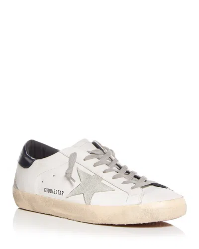 Golden Goose Unisex Super-star Low Top Sneakers In White/ice
