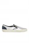 Golden Goose Unisex Vce Laminated Leather Sneaker In Silver Black In Multi