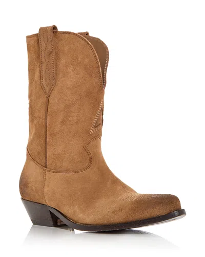 Golden Goose Unisex Wish Star Western Boots In Brown