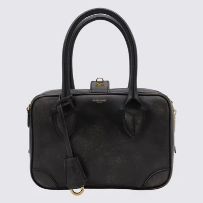 Golden Goose Used Black Leather Top Handle Bag