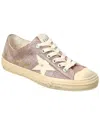 Golden Goose V-star 2 Laminated Suede Sneaker