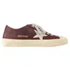 Golden Goose Superstar Leather Glitter Low-top Sneakers In Red