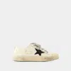 Golden Goose V-star Leather Sneakers In White