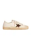 Golden Goose V-star Leather Sneakers In Nude