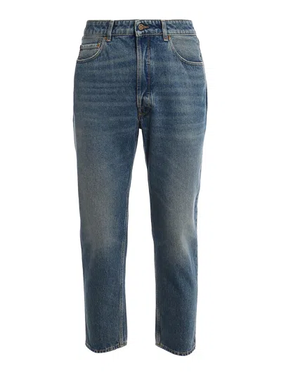 Golden Goose Happy Jeans In Medium Wash
