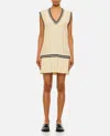 Golden Goose Organic Cotton Dress With Crystals Embellishment In White